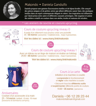 Ateliers couture tous publics