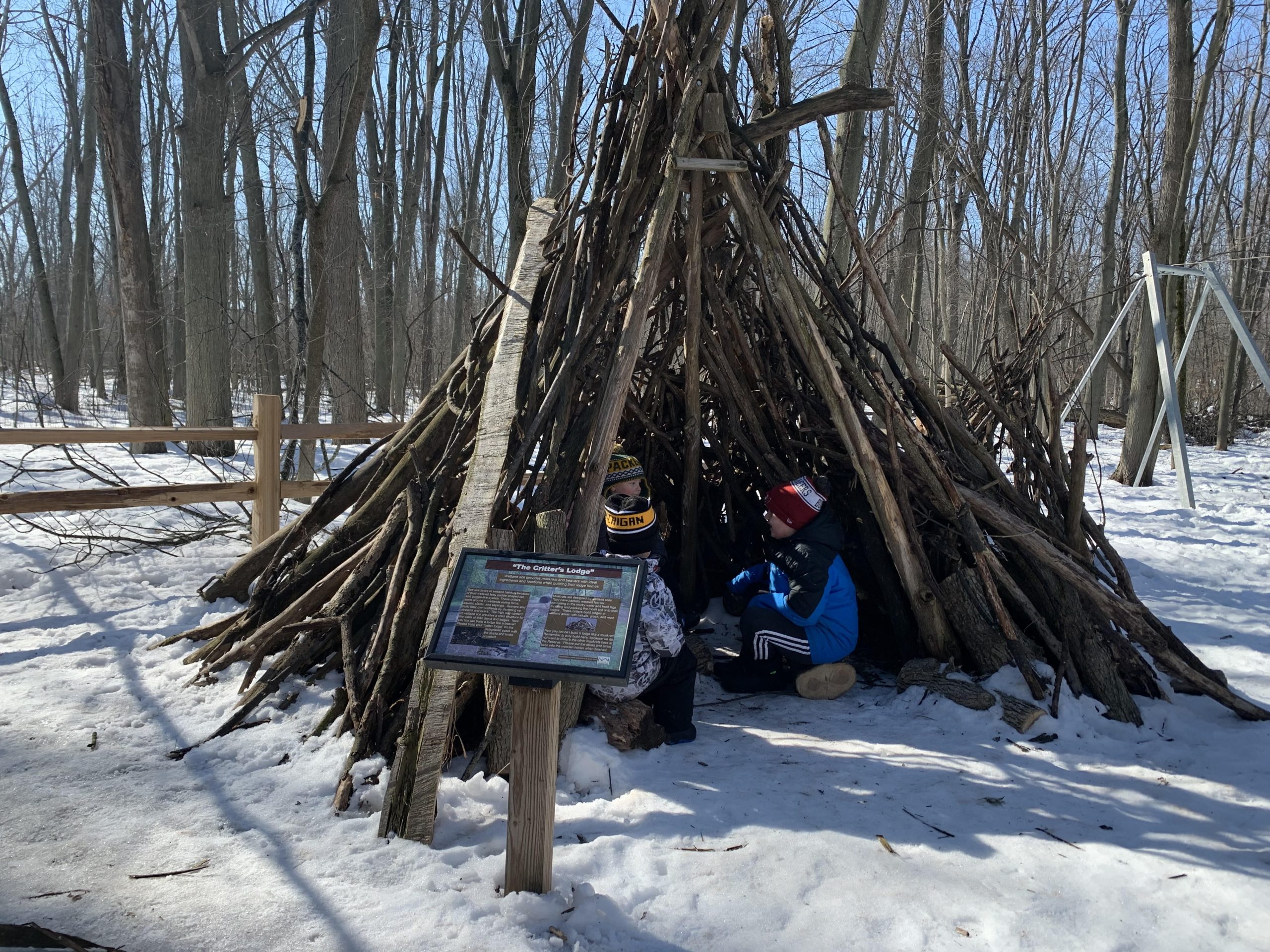 teepee at Heckrodt Wetland Reserve