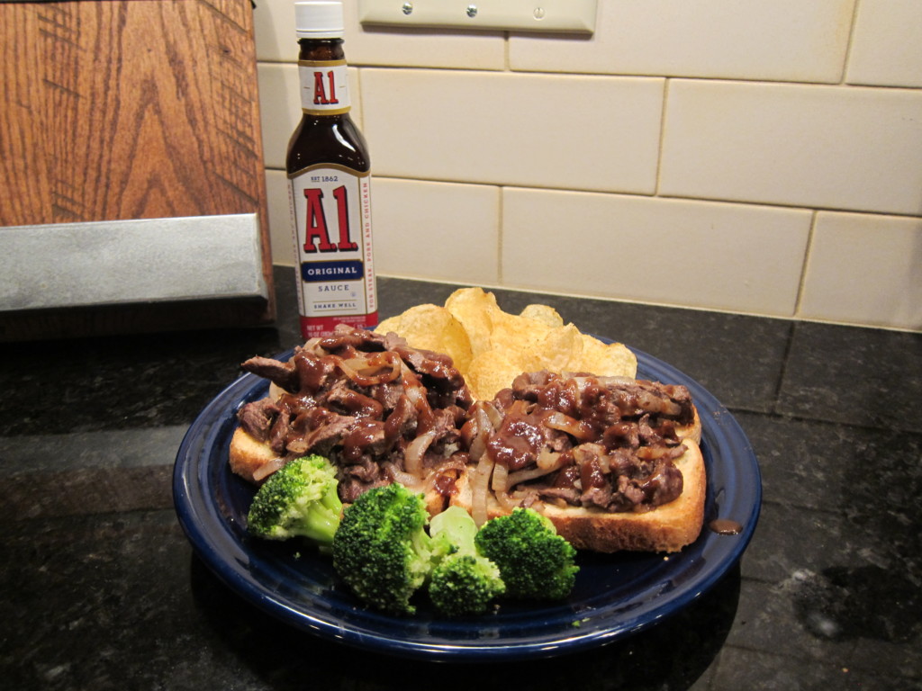 Open Face Venison Sandwich