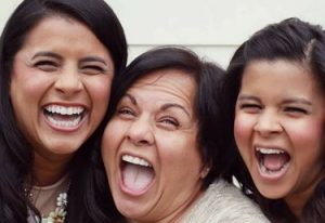 3 adult women; feel it