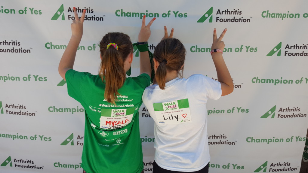Lily and Friend Arthritis Foundation Walk