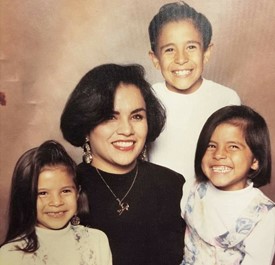 Mother with 3 children