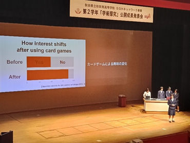 高2「学術探究」公開成果発表会を実施しました
