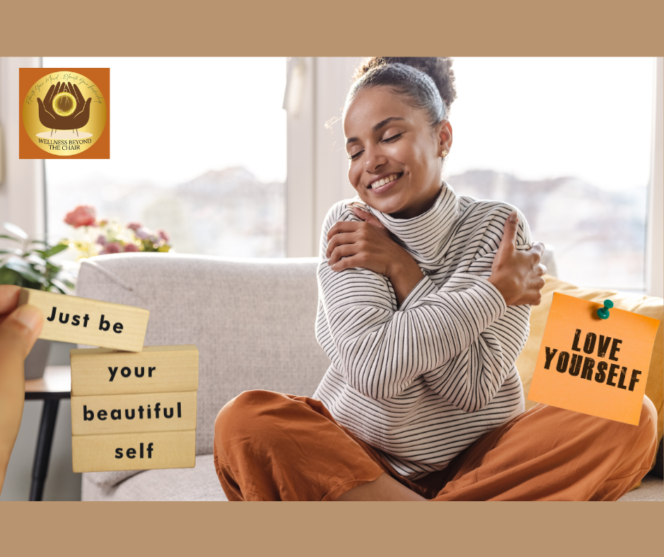 The glow of self love after investing in healing and wellness.