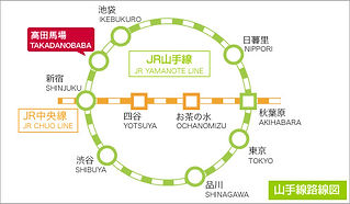 山手線 高田馬場駅アクセス