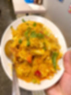 カニカレー風味炒め