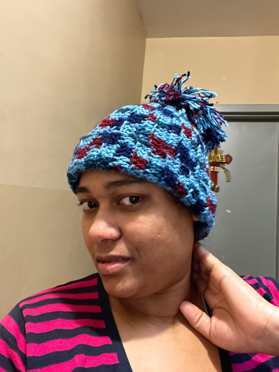 Thumbnail: Mixed colored nitted hat 