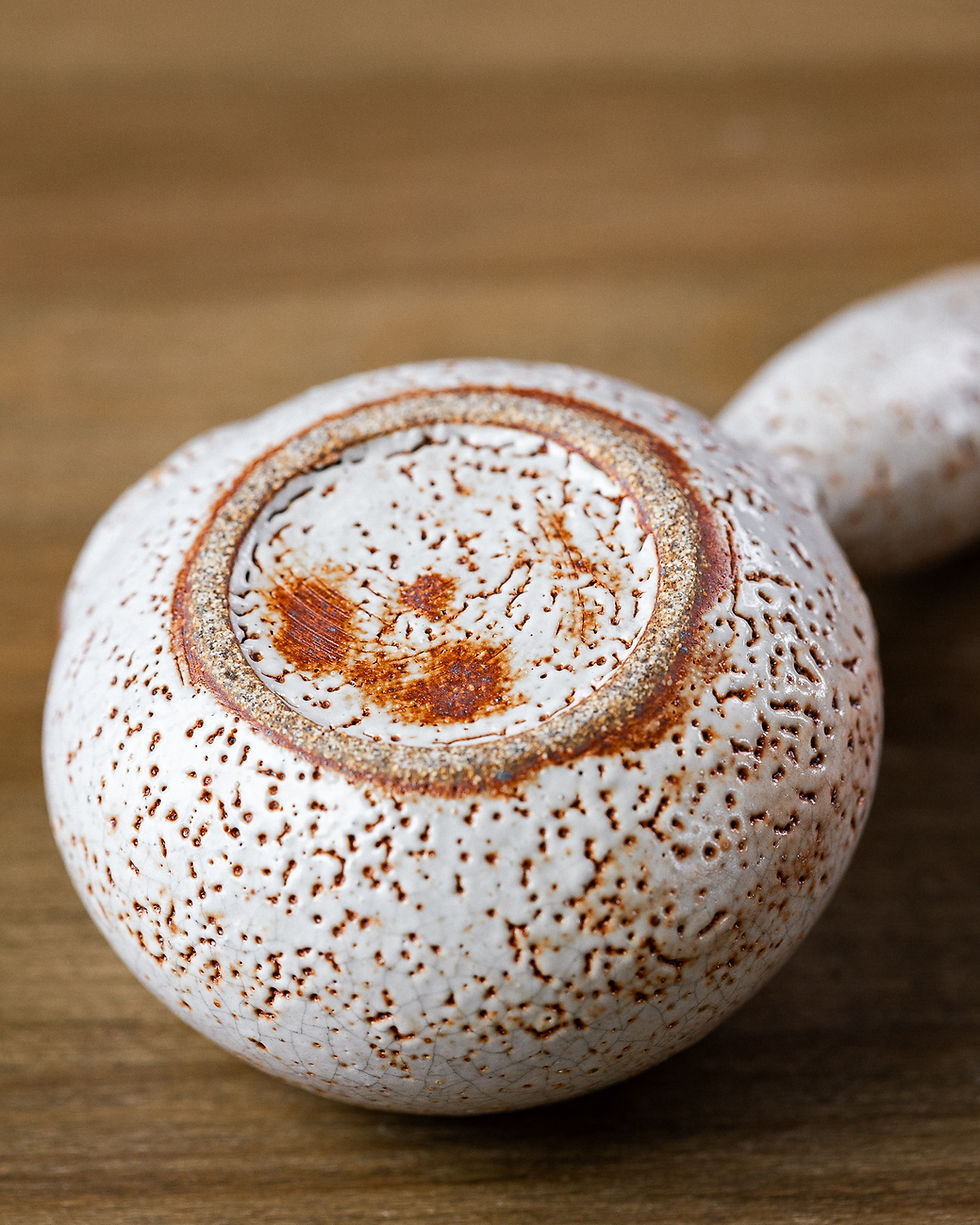 Thumbnail: Tiny Sidehandle in Shino glaze 160ml
