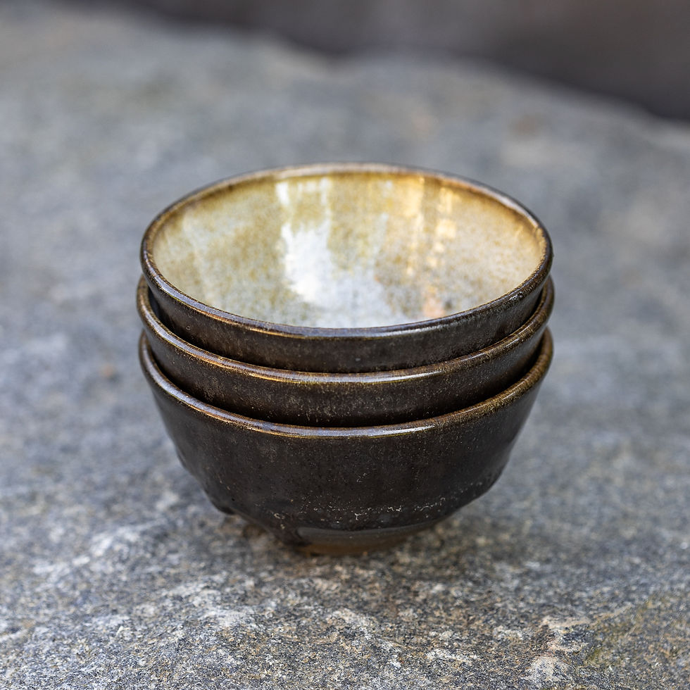 Thumbnail: Bowls Black (set of three)