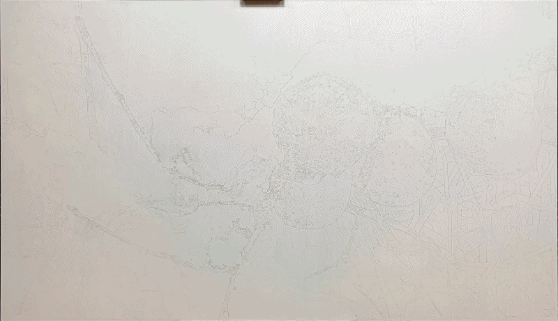 Natural-topia 112.1X193.9cm oil on canva