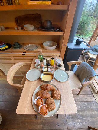 Sustainable breakfast at Cabin ANNA