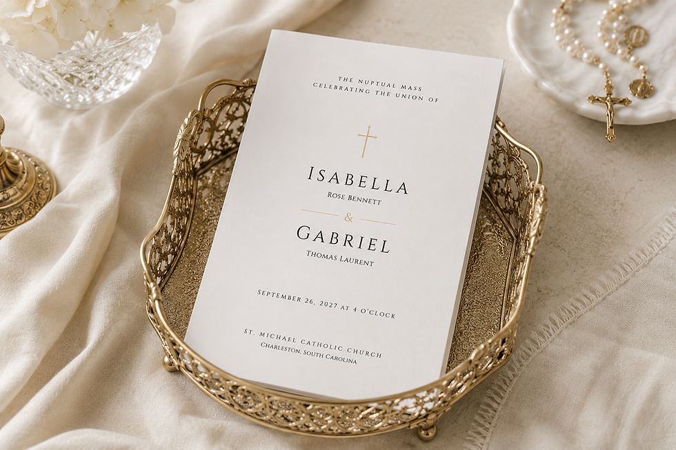 Catholic Wedding Mass Program: What to Include + Complete Order