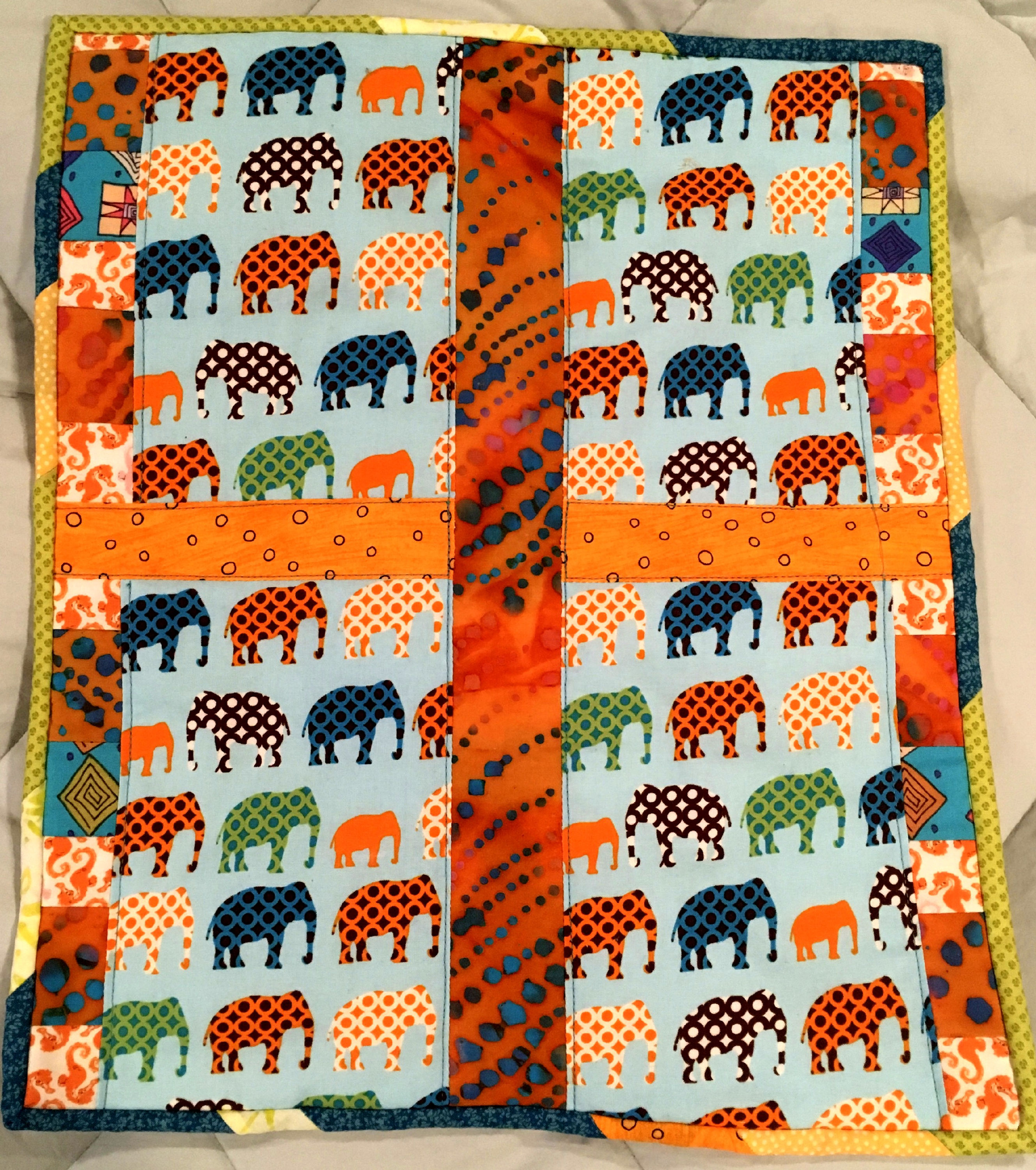 Mini Stuffie Doll Quilt. SOLD