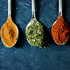spices on spoon