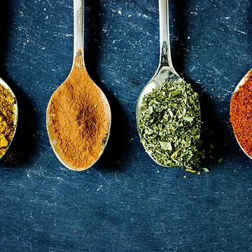 spices on spoon