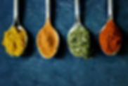 spices on spoon
