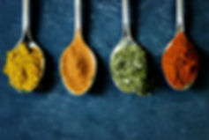 spices on spoon