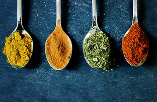 spices on spoon