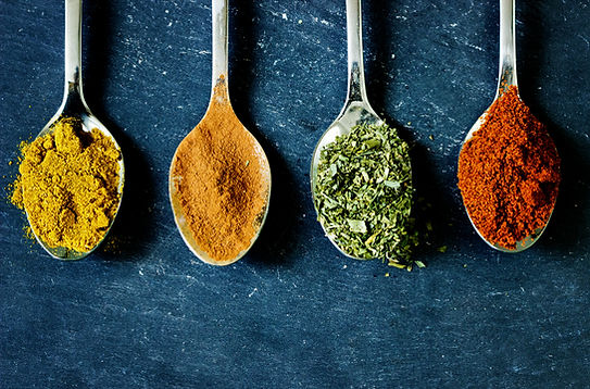 spices on spoon