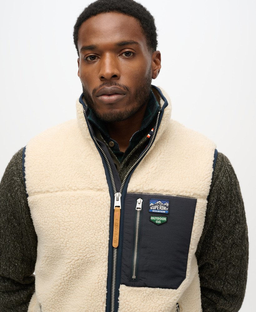 Thumbnail: Vintage Retro Borg Fleece-Weste
