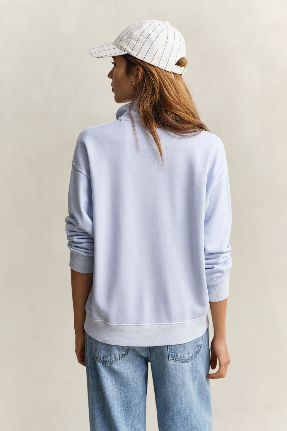 Miniaturbild: Gewaschenes Shield Sweatshirt mit Reißverschlusskragen