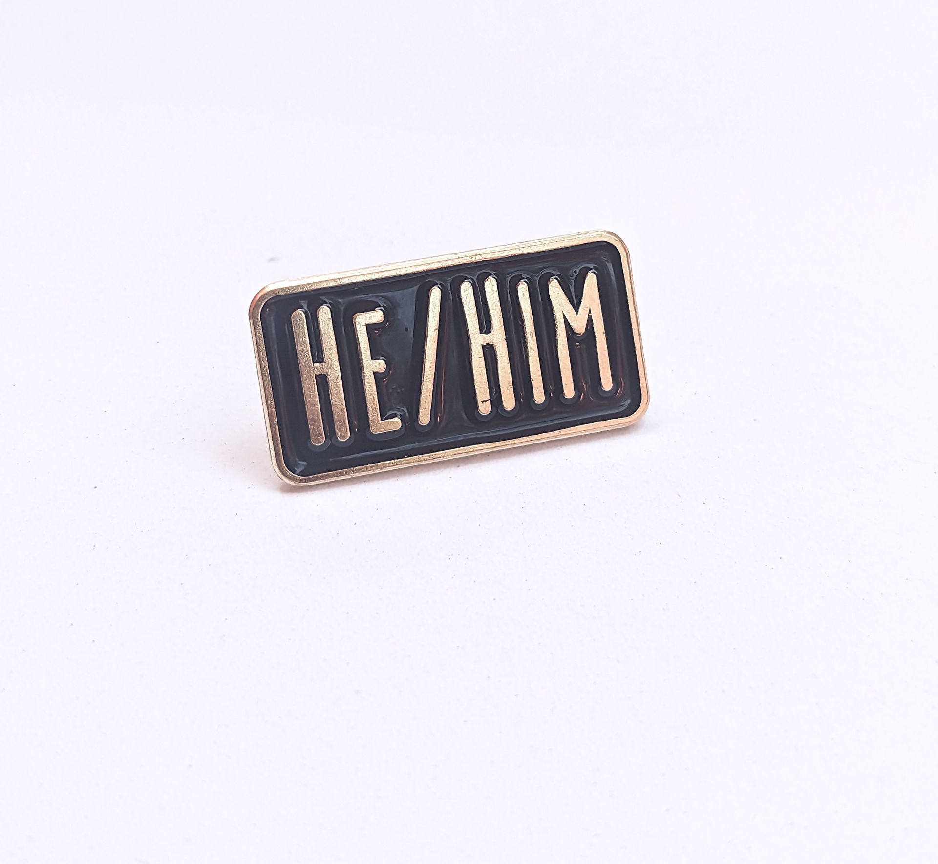 he/him pronoun pin