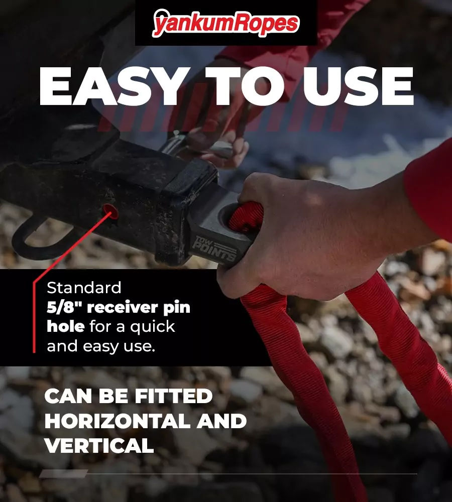 Thumbnail: 2 1/2" Hitch Receiver Recovery Point by Yankum Ropes