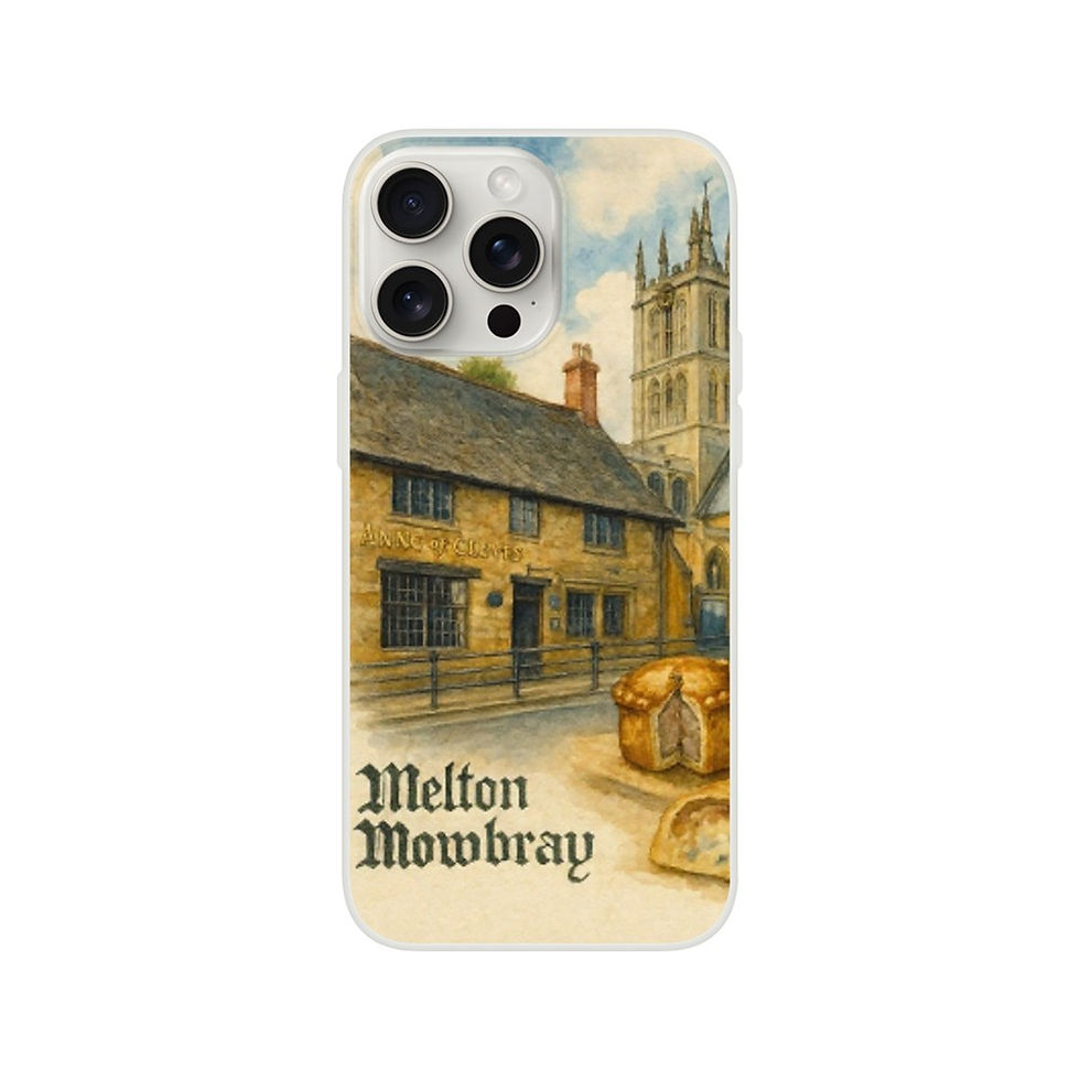 Thumbnail: Melton Mowbray iPhone Flexi Case – Iconic Souvenir Design