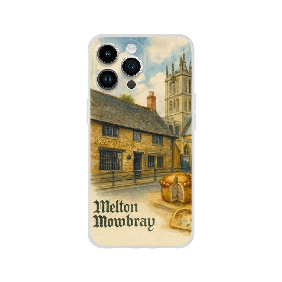 Thumbnail: Melton Mowbray iPhone Flexi Case – Iconic Souvenir Design