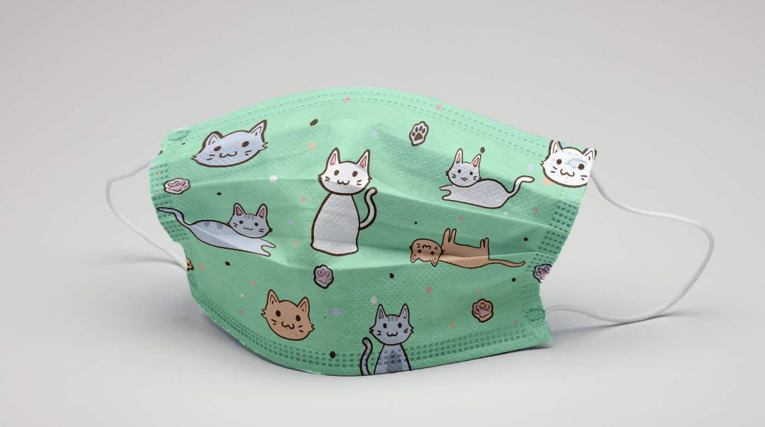 Cats & Paws Filtered Mask
