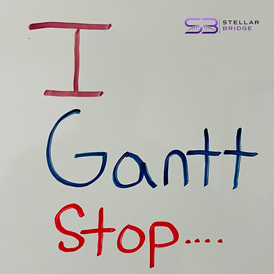 A saying from Stellar Bridge Solutions (SBS) - A play on "I can't stop"