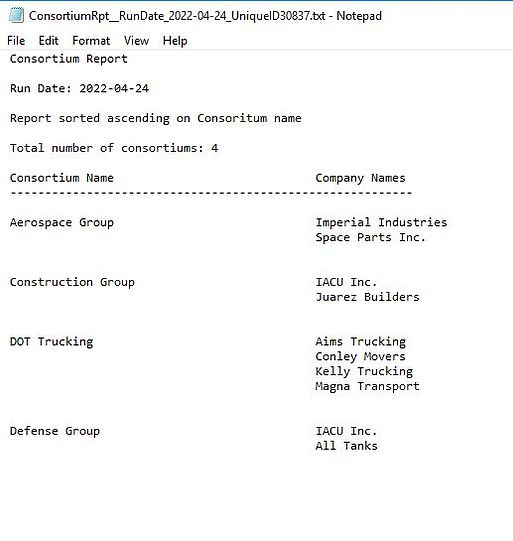 Drug Testing Software Consortium Report