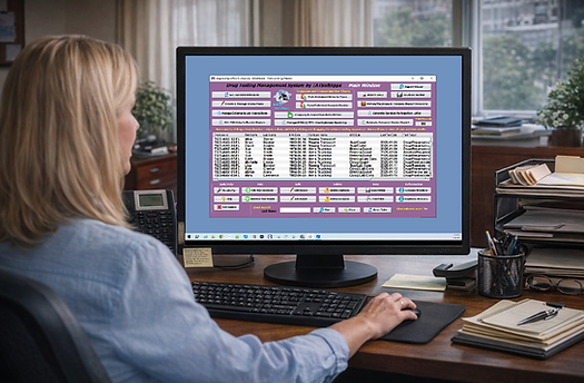 Drug testing software Main window