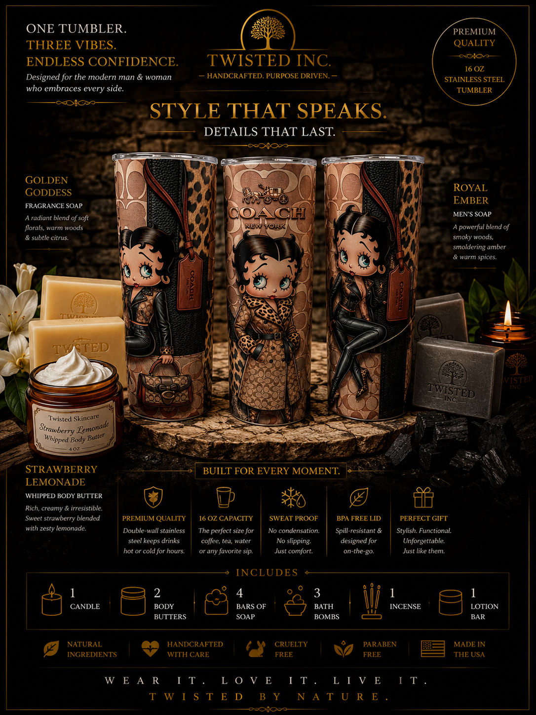 Betty Boop 16oz Tumbler