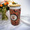 Thumbnail: White Frosted Cup with Bamboo Lid Full Color Wrap and Straw