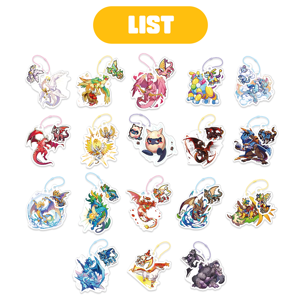 섬네일: Dragon Village Random Acrylic Keyring