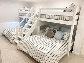 Custom - Recycled Timber - White Bunk Beds - Recycled Timber