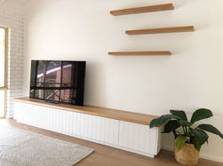 The "Turner" Entertainment Unit w/ Floating Shelves