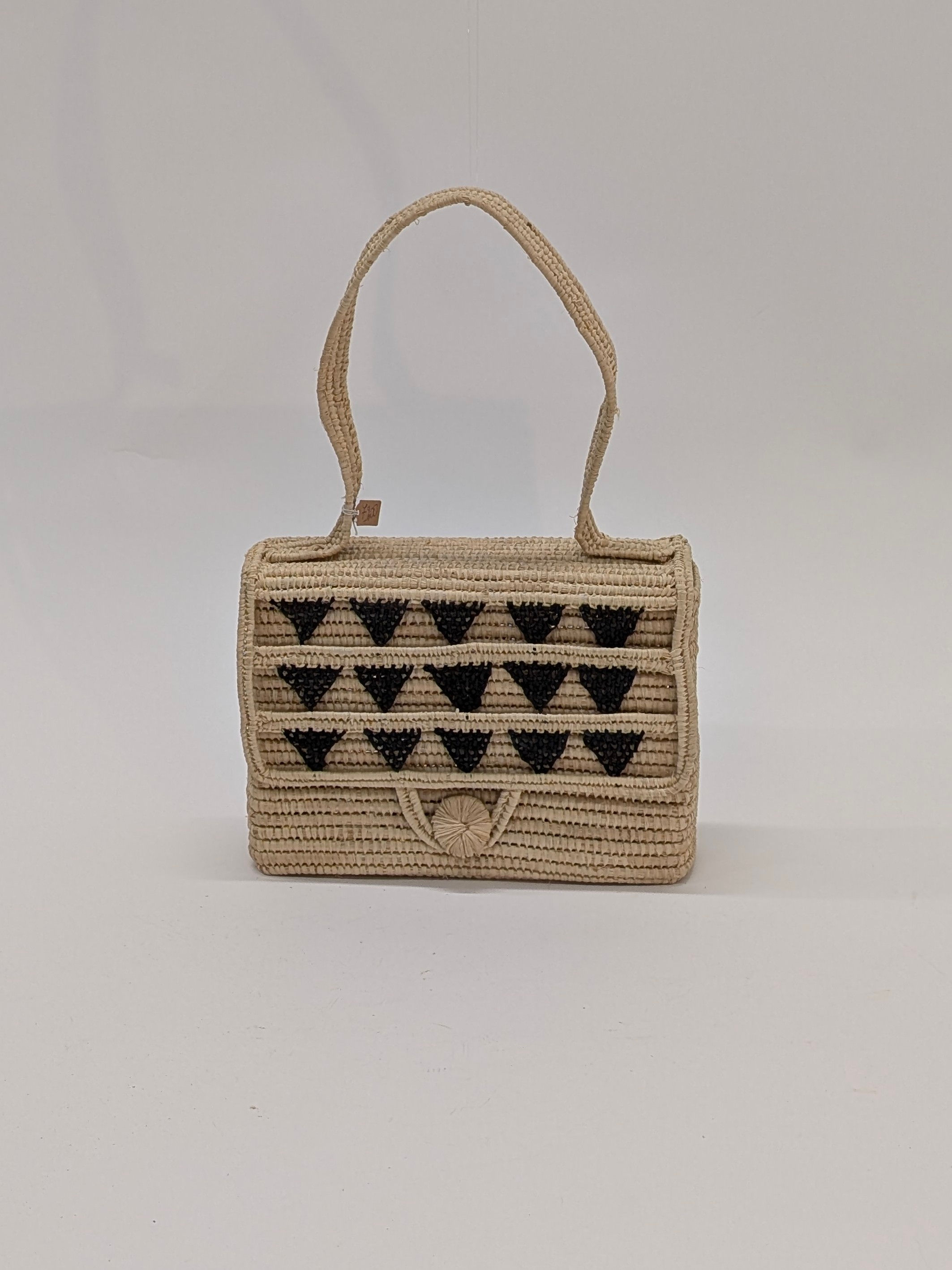 Borsa a mano 100% Raphia naturale