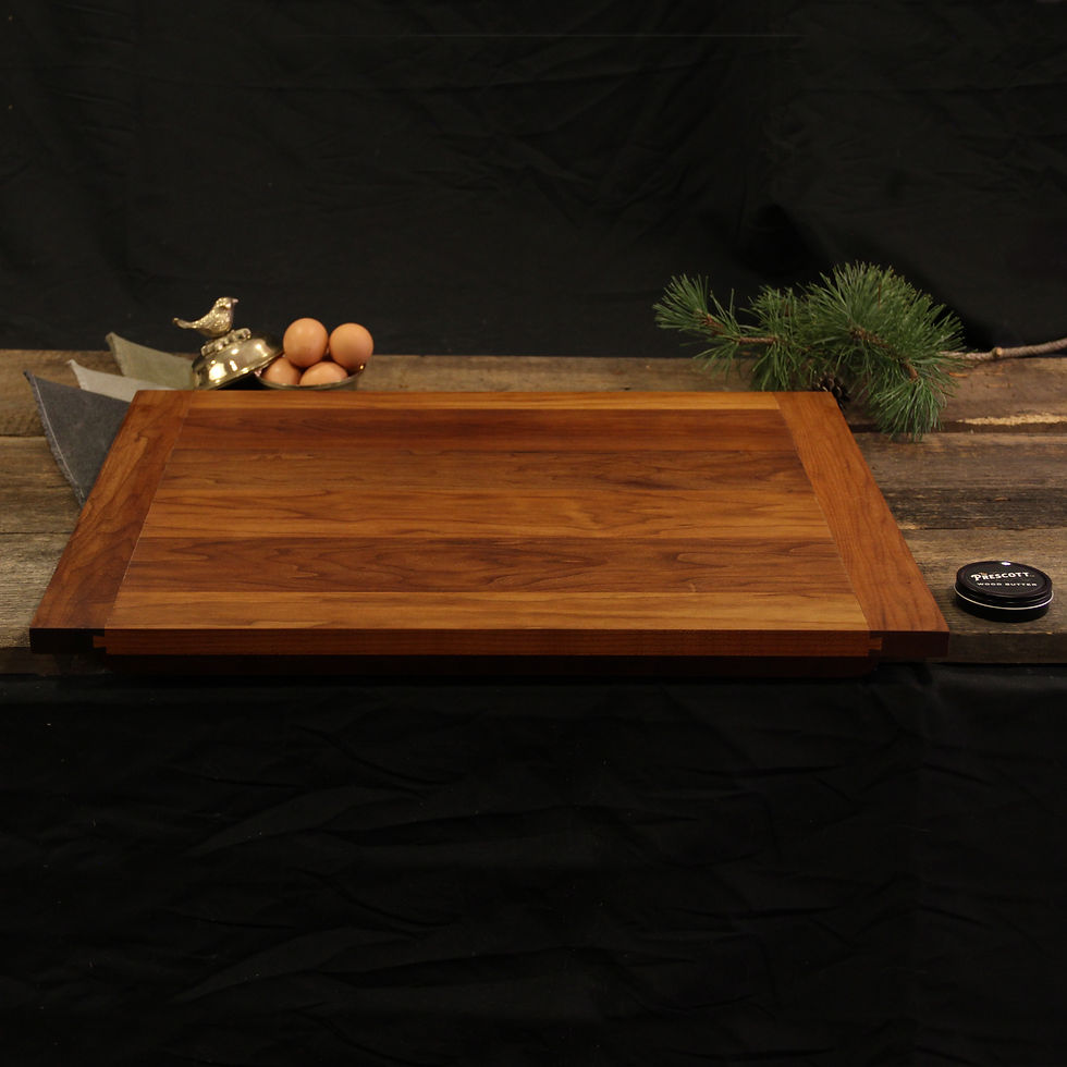 Thumbnail: Limited Run, Roasted Maple Pastry/Baking Board with counter hook 18" x 24"
