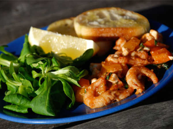 Arranged Food and Objects