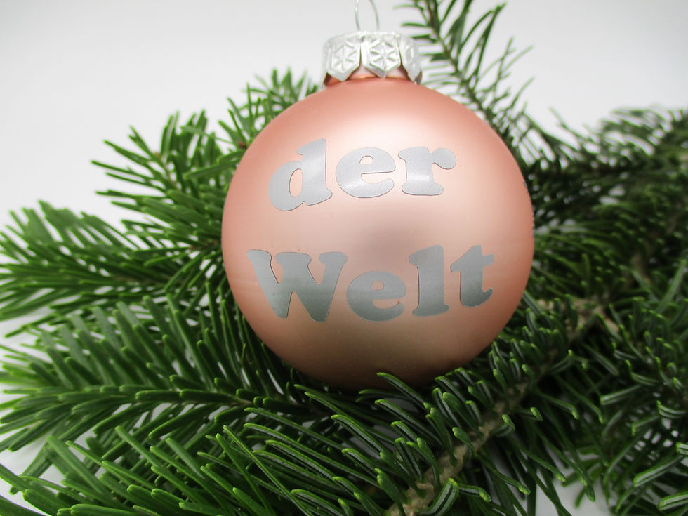 Miniaturbild: Weihnachtskugeln aus Glas rose matt oder glänzend