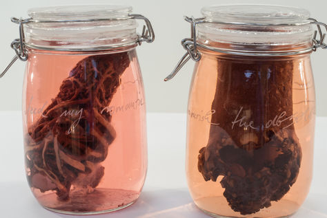 Glas Blasentang skulptur