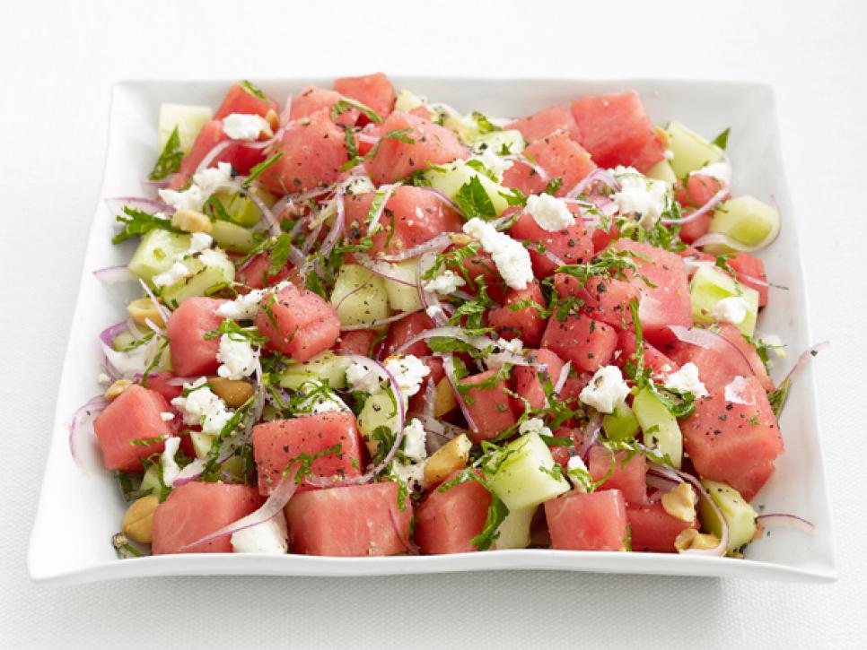 Watermelon Cucumber Salad