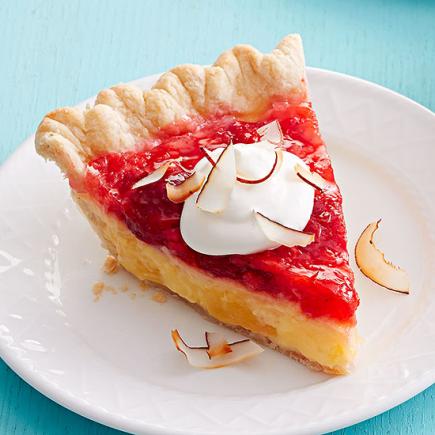 Tropical Strawberry Pie