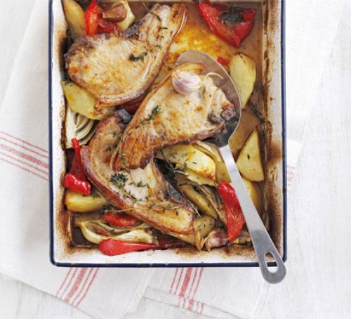 Pork Chops, Potato & Fennel