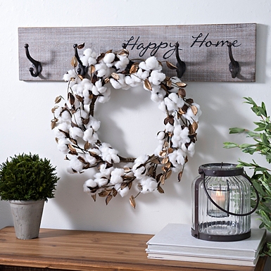 Cottonball Wreath