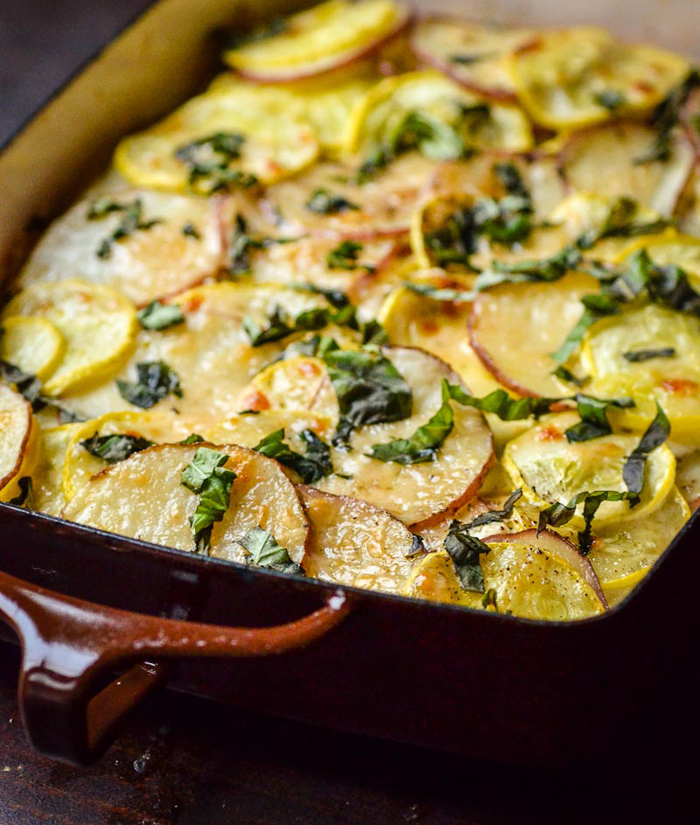 Potato, Squash & Goat Cheese