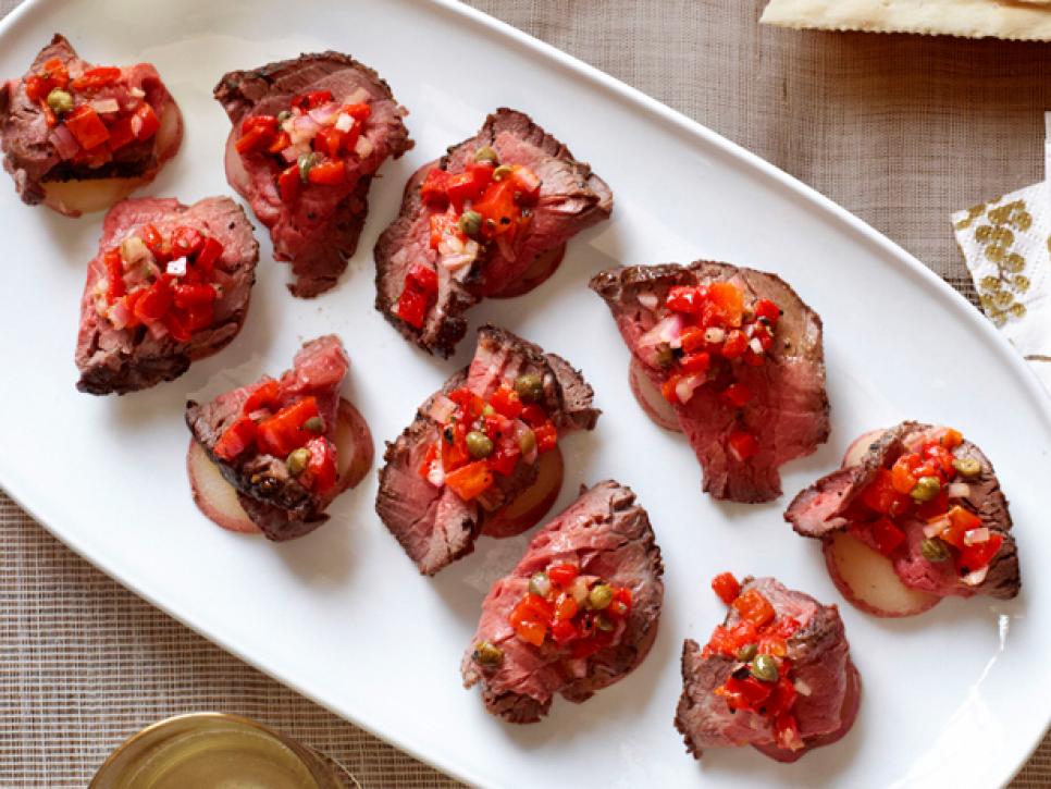 Potato Beef Canapes