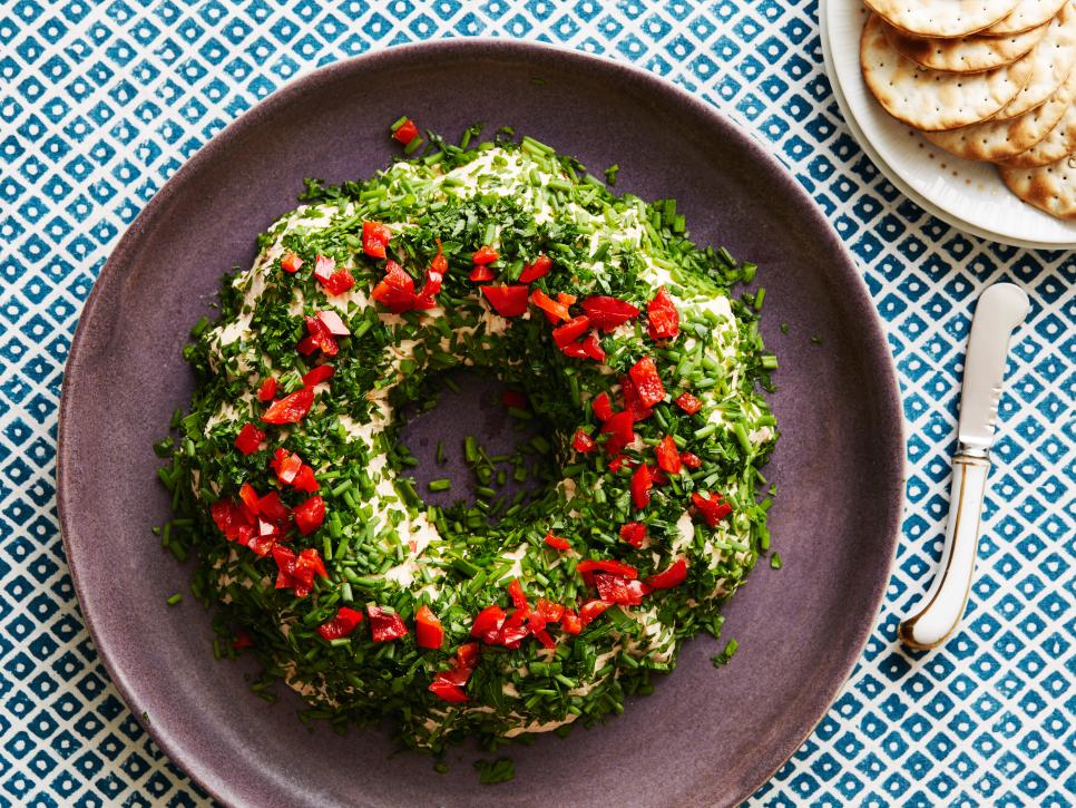 Cheese Ball Wreath